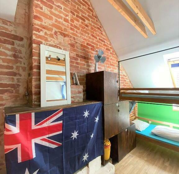 Bed in Shared Room with Shared Bathroom, Jimmy Jumps House