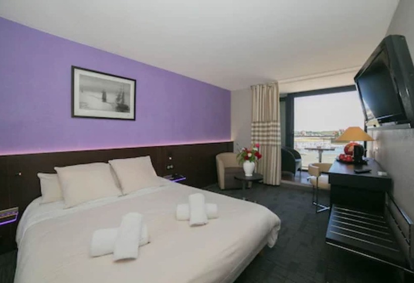 غرفة قياسية مطلّة علي البحر مزوَّدة بشُرفة, Le Thalassa Hôtel & Spa