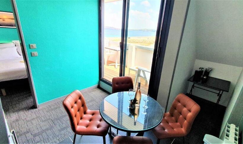 شقة غرفة واحدة مطلة على البحر, Le Thalassa Hôtel & Spa