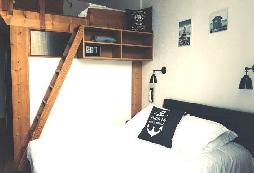 חדר משפחתי, Hôtel 2 étoiles Et Restaurant Le Galet Bleu