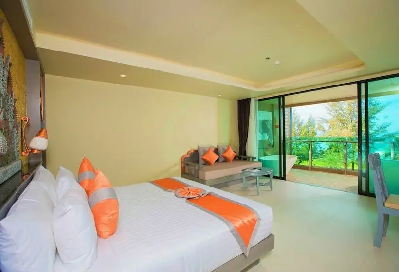 اتاق لوکس با چشمانداز دریا, Maikhao Palm Beach Resort Sha Plus