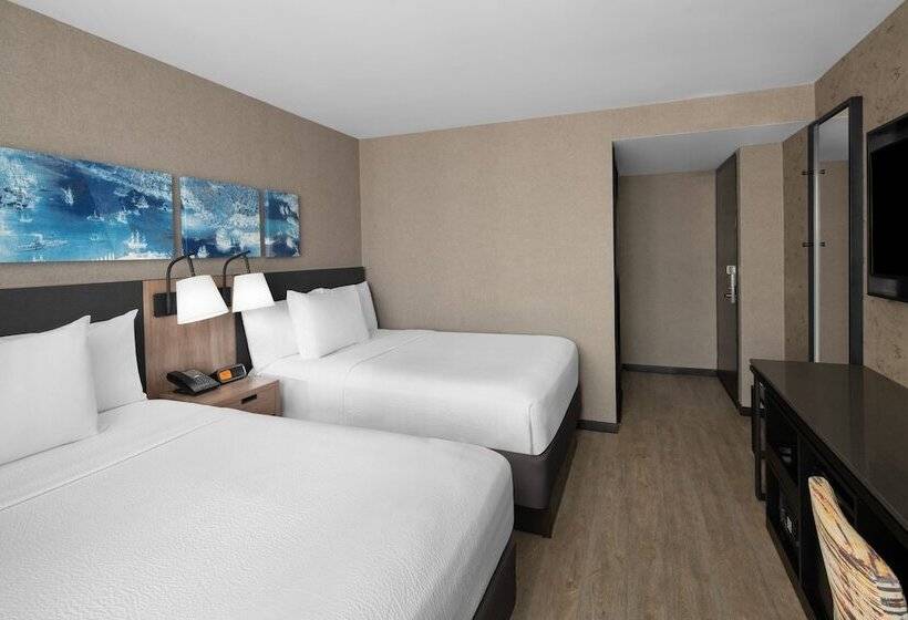 带2个双人床的标准工作室, Courtyard By Marriott New York World Trade Center Area