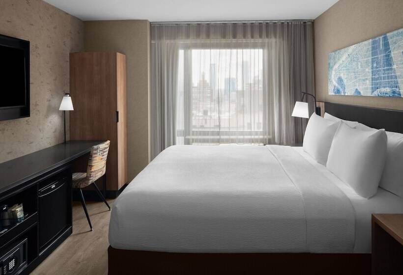 标准间带双人床, Courtyard By Marriott New York World Trade Center Area