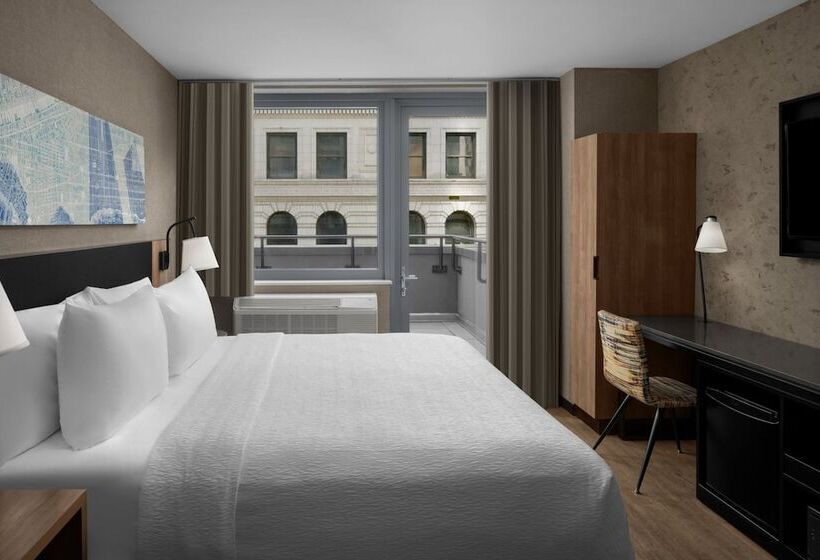 标准间带双人床, Courtyard By Marriott New York World Trade Center Area