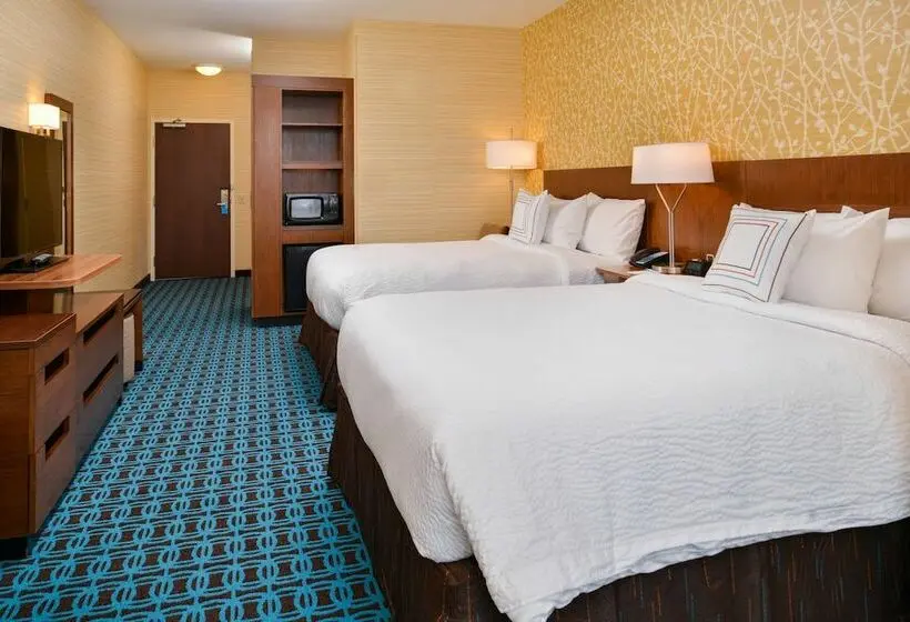 ２ダブルベッドのスタンダードルーム, Fairfield Inn & Suites By Marriott Eugene East/springfield