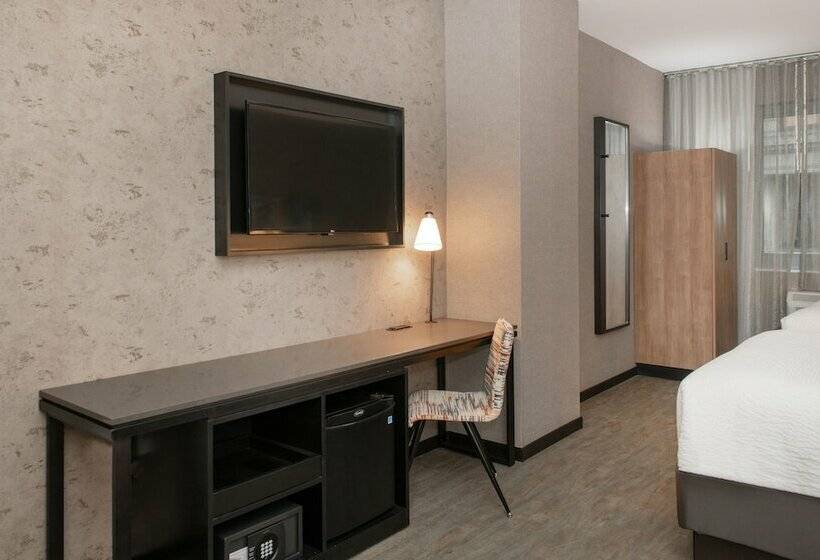 标准间带双人床, Courtyard By Marriott New York World Trade Center Area