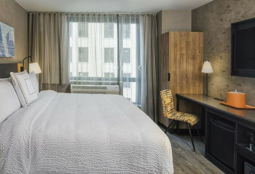 标准间带双人床, Courtyard By Marriott New York World Trade Center Area