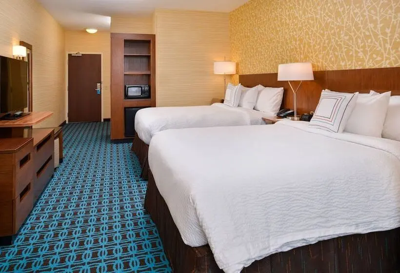 ２ダブルベッドのスタンダードルーム, Fairfield Inn & Suites By Marriott Eugene East/springfield