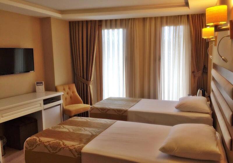 اتاق اساندارد با چشم‌انداز جانبی به دریا, Feza Otel