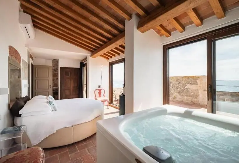 Standardzimmer Kingsize Bett, Torre Mozza Dimora D Epoca