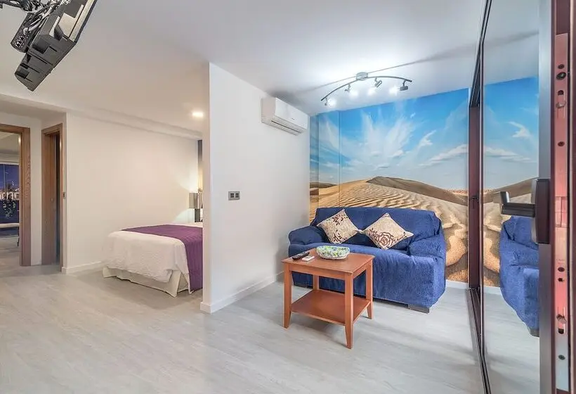 1 Bedroom Apartment with Balcony Pool View, Sol Mogan Suites - Adults Only