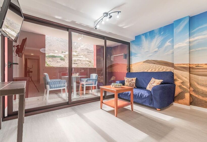 Apartamento 1 Quarto com Sacada Vista Piscina, Sol Mogan Suites - Adults Only