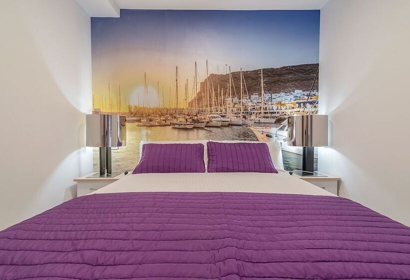 Apartamento 1 Quarto com Sacada Vista Piscina, Sol Mogan Suites - Adults Only