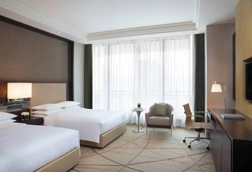 ２ダブルベッドのスタンダードルーム, Courtyard By Marriott Shanghai Changfeng Park