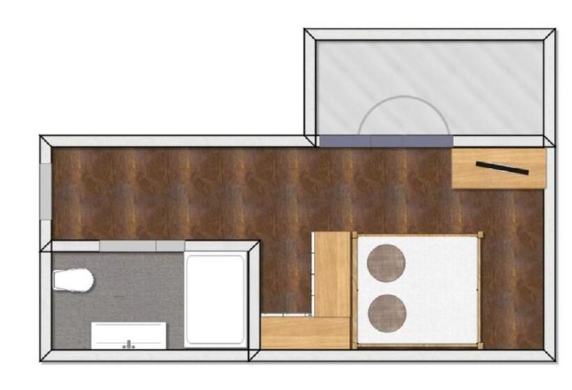 اتاق استاندارد یک تخته با بالکن, Piz Buin