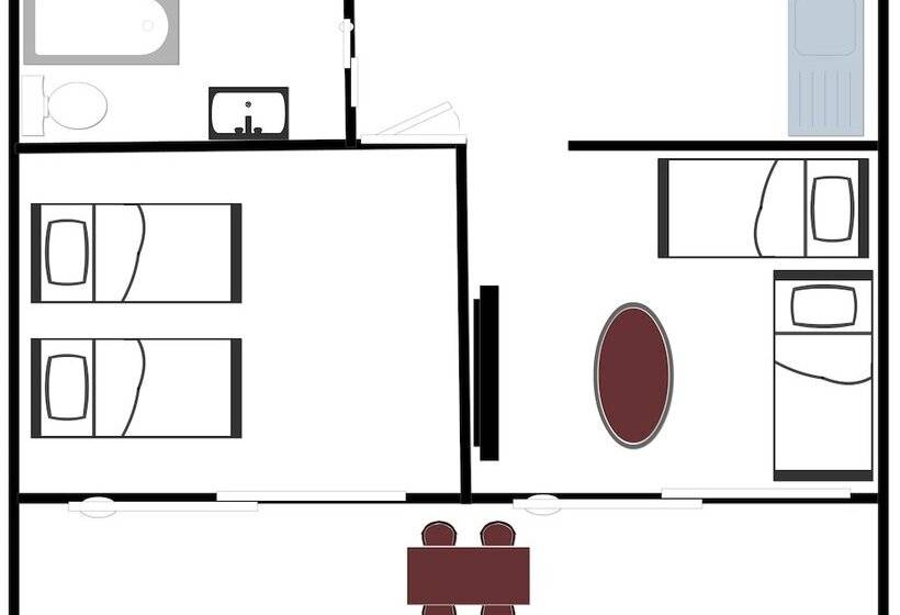 带1个卧室的公寓, Mathraki Resort