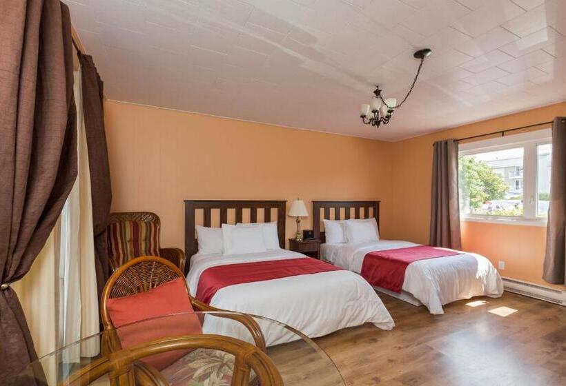غرفه قياسيه سريرين مزدوجين, Motel Au Fleuve D'argent