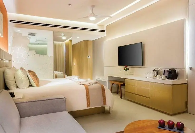 キングサイズベッドのデラックスルーム, Dreams Vista Cancun Golf & Spa Resort