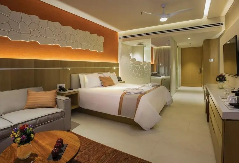 キングサイズベッドのデラックスルーム, Dreams Vista Cancun Golf & Spa Resort