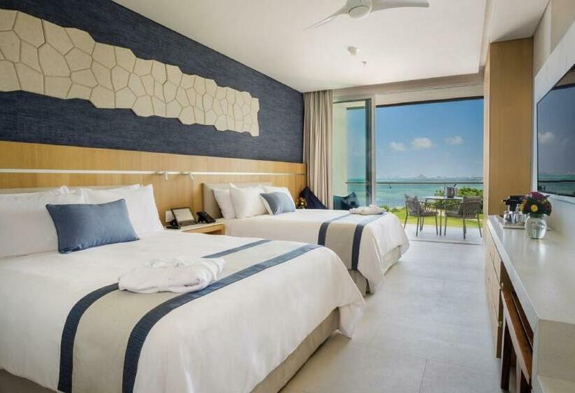 غرفة ديلوكس مطلّة علي البحر, Dreams Vista Cancun Golf & Spa Resort