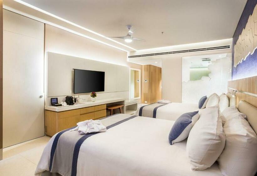 غرفة ديلوكس مطلّة علي البحر, Dreams Vista Cancun Golf & Spa Resort