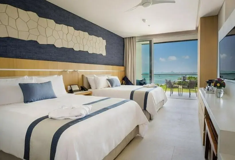クイーンベッドのデラックスルーム, Dreams Vista Cancun Golf & Spa Resort