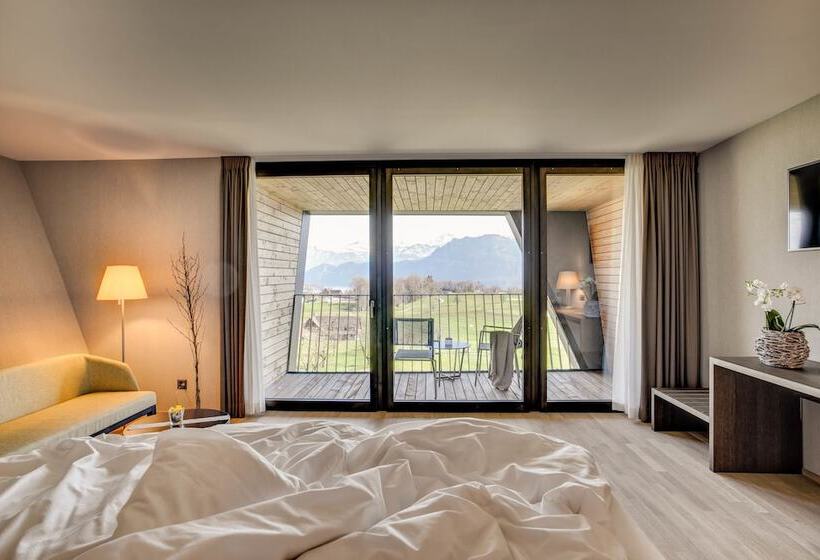 可观山景的小型套房, Gasthaus Badhof Golf