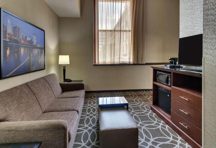 带大床的标准工作室, Drury Plaza Hotel Cleveland Downtown