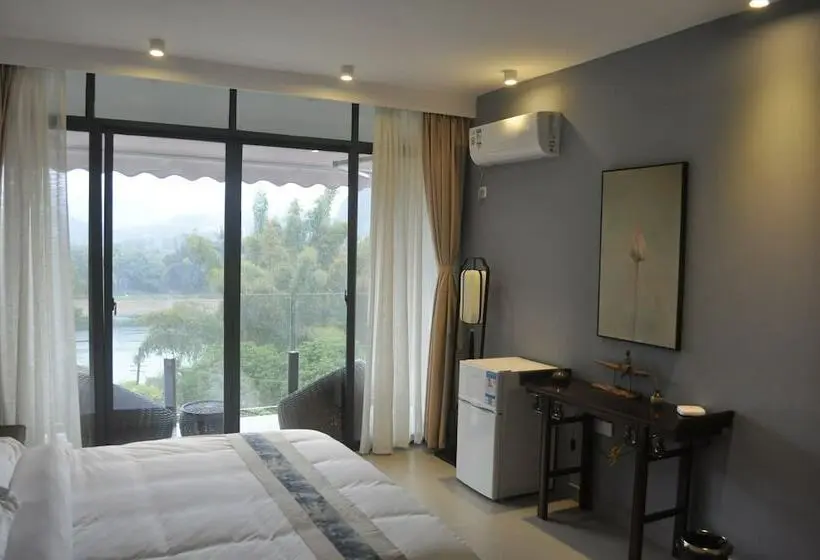 اتاق استاندارد با چشم‌انداز رودخانه, Yangshuo Tao House