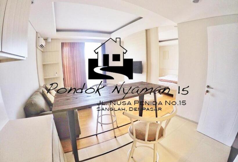 标准工作室带阳台, Pondok Nyaman 15