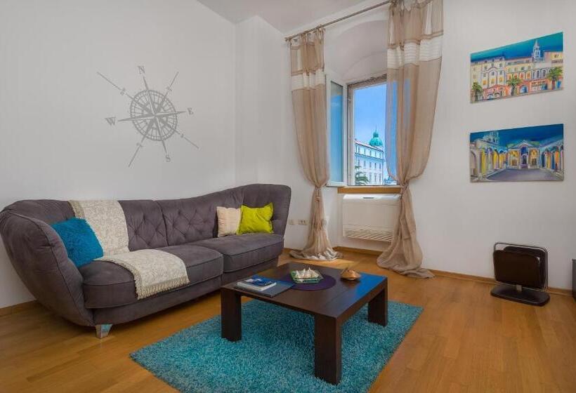 침실 1개 바다 전망 아파트, Riva Apartments