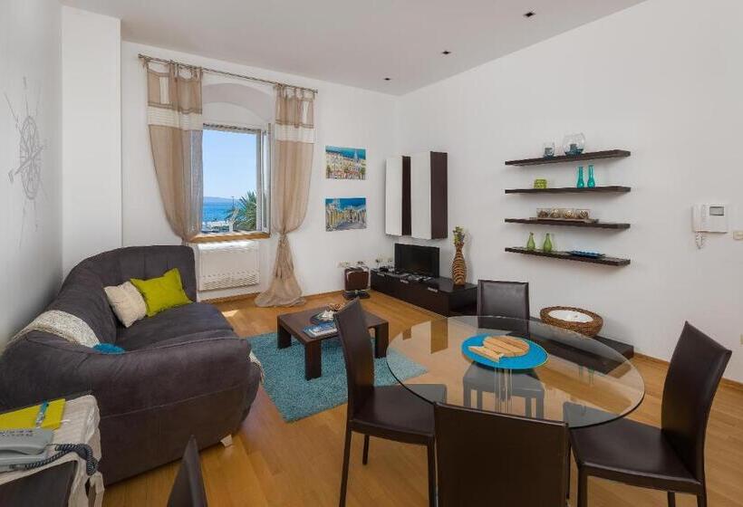 침실 1개 바다 전망 아파트, Riva Apartments