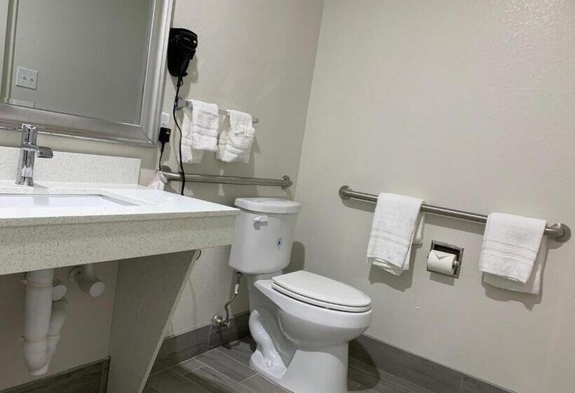 Engelliler için Büyük Çift Kişilik Yataklı Standart Oda, Scottish Inn & Suites  Iah Airport