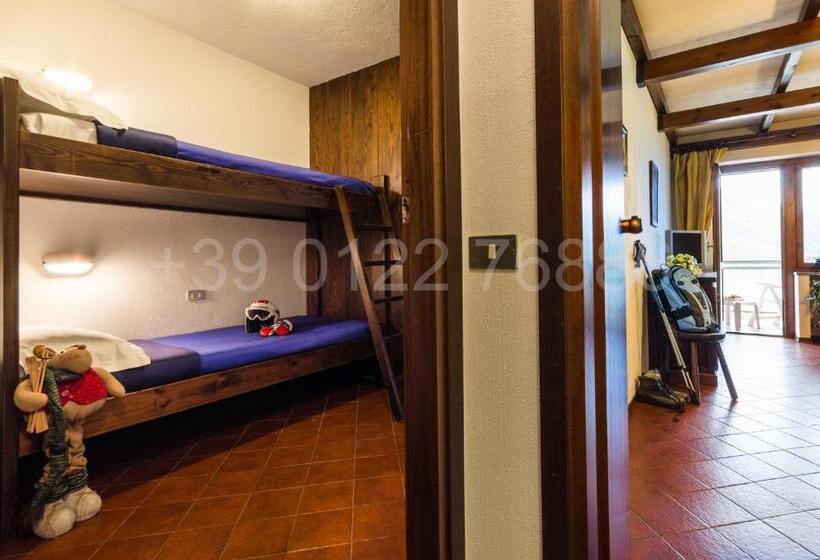 آپارتمان 1 خوابه با چشم‌انداز, Resort Palace Sestriere 1 E 2