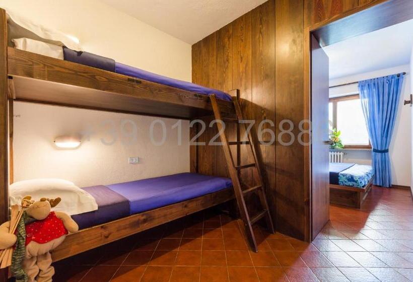 景色の見える一ベッドルームアパートメント, Resort Palace Sestriere 1 E 2