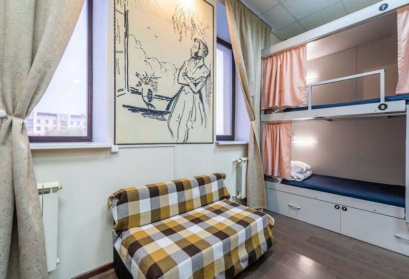 共用房间的床, Hostel Pushkin
