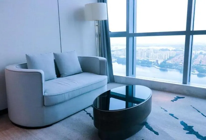 キングサイズベッドのエクゼクティブルーム, Wyndham Grand Suzhou Fenhu