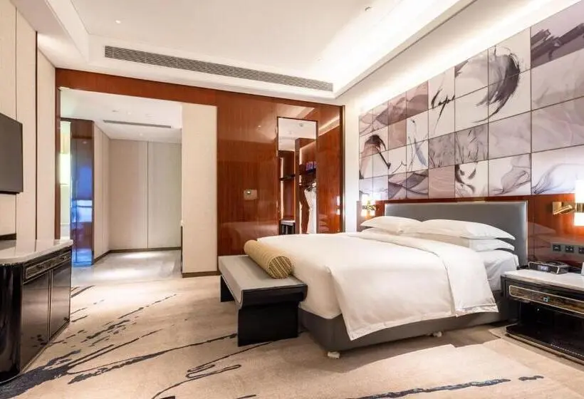 キングサイズベッドのエクゼクティブルーム, Wyndham Grand Suzhou Fenhu