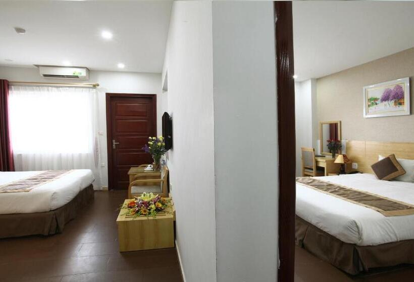 Habitació Familiar Deluxe, Blue Pearl Hanoi