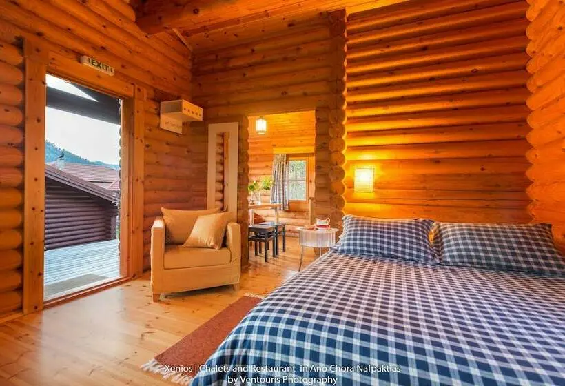 Mökki 1 Makuuhuone, Xenios Chalets