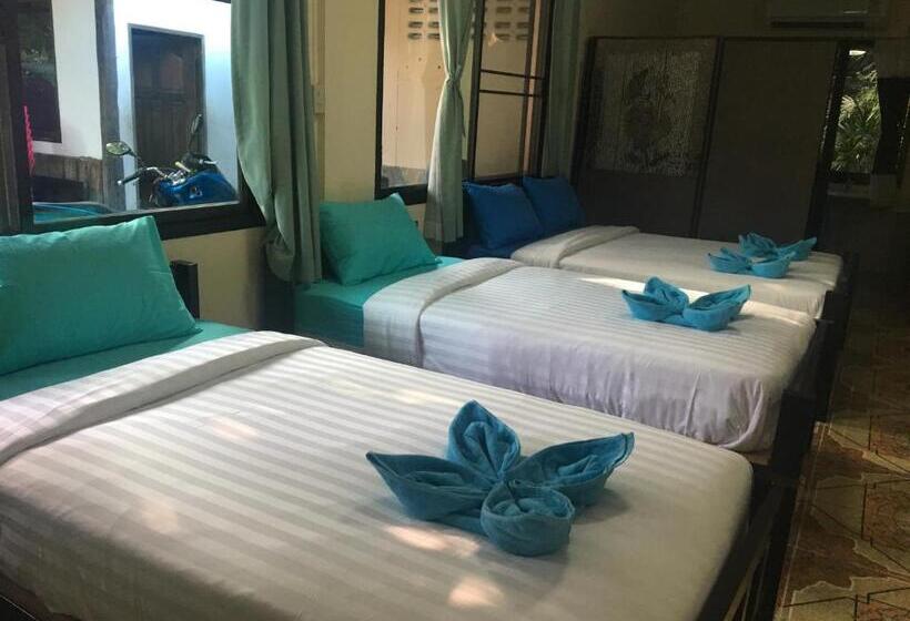 家庭房带园景, Lunda Orchid Resort