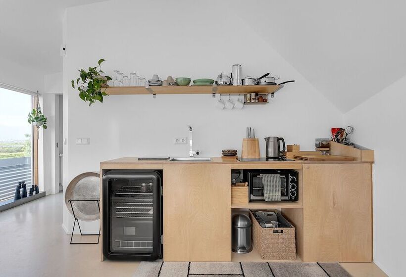 آپارتمان 1 خوابه با چشم‌انداز دریا, Eyvindarholt Guesthouse