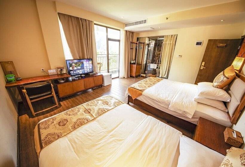 חדר משפחתי נוף להרים, Dongfang Tianshe Resort