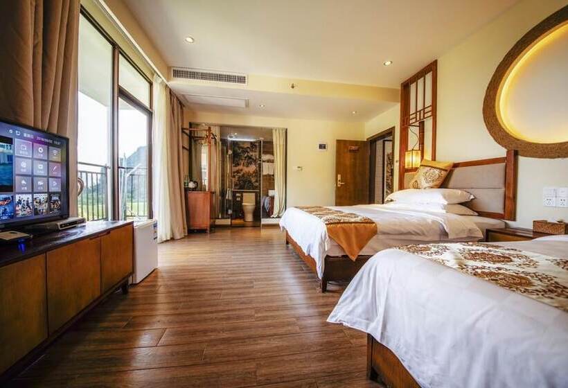 חדר משפחתי נוף להרים, Dongfang Tianshe Resort