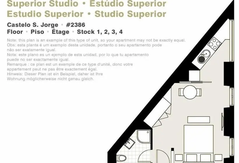 استودیوی سوپریور, Lisbon Serviced Apartments   Castelo S. Jorge