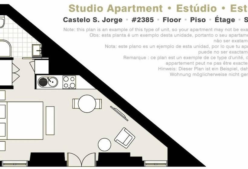 استودیوی استاندارد, Lisbon Serviced Apartments   Castelo S. Jorge