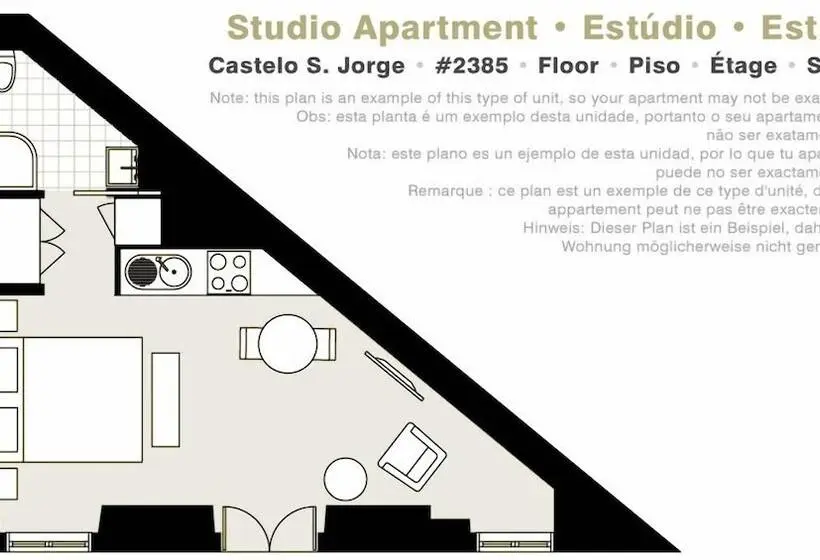 استودیوی استاندارد, Lisbon Serviced Apartments   Castelo S. Jorge