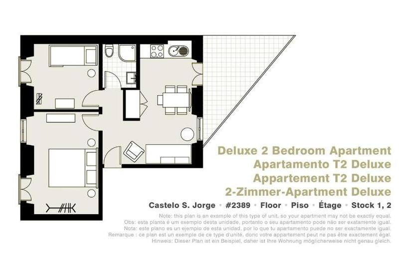 آپارتمان لوکس 2 خوابه, Lisbon Serviced Apartments   Castelo S. Jorge