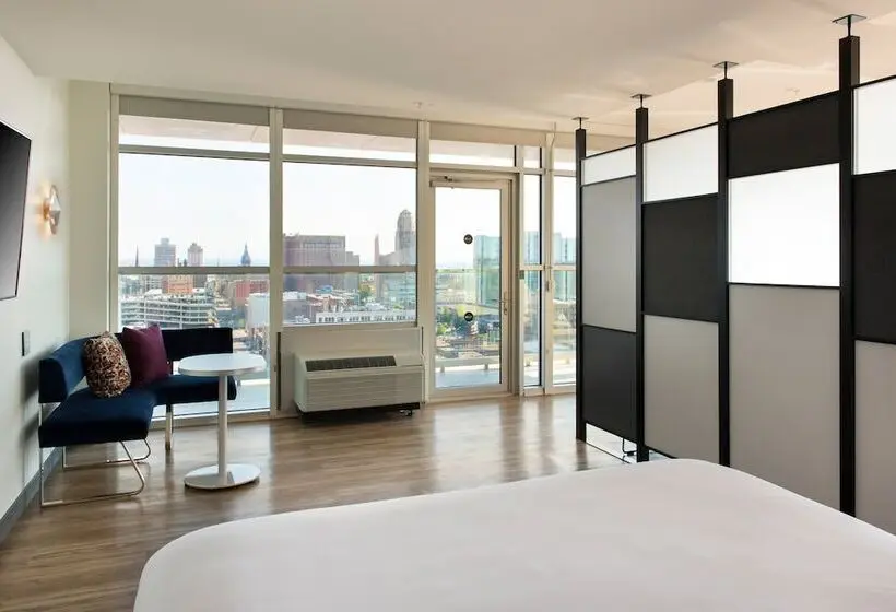 اتاق استاندارد با 2 تخت دوبل, Aloft Buffalo Downtown