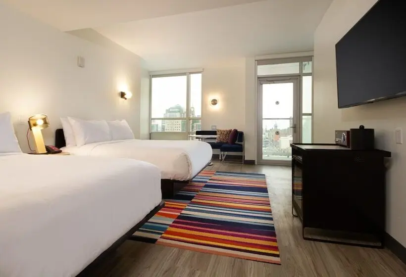 اتاق استاندارد با 2 تخت دوبل, Aloft Buffalo Downtown